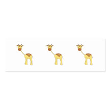 Cute Giraffe. Cartoon. Business Card Template