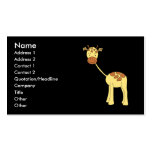 Cute Giraffe. Cartoon. Business Card Templates