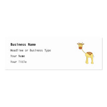 Cute Giraffe. Cartoon. Business Cards