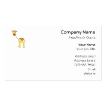 Cute Giraffe. Cartoon. Business Cards