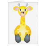 Cute Giraffe Cartoon Cards