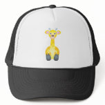 Cute Giraffe Cartoon Mesh Hat