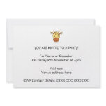 Cute Giraffe Cartoon. Custom Announcements