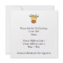 Cute Giraffe Cartoon. Custom Announcement