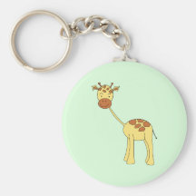 Cute Giraffe. Cartoon. Key Chain