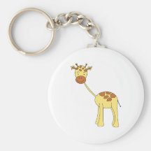 Cute Giraffe. Cartoon. Key Chains