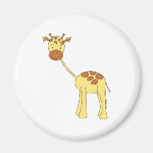 Cute Giraffe. Cartoon. Magnets