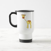 Cute Giraffe. Cartoon. Mugs
