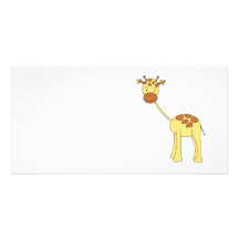Cute Giraffe. Cartoon. Photo Cards