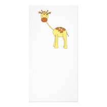 Cute Giraffe. Cartoon. Photo Card