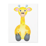 Cute Giraffe Cartoon Postcards