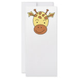 Cute Giraffe Cartoon. Customized Rack Card