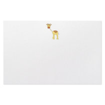 Cute Giraffe. Cartoon. Stationery Design
