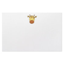 Cute Giraffe Cartoon. Custom Stationery