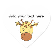 Cute Giraffe Cartoon. Stickers