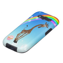 Cute Giraffe, Cupcake & Rainbow