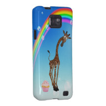 Cute Giraffe, Cupcake & Rainbow Galaxy S2 Cases