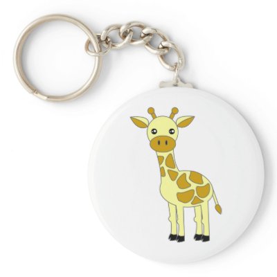 Cute Giraffe Key Chain by JKLDesigns