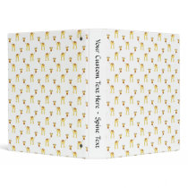 Cute Giraffe Pattern. Vinyl Binder