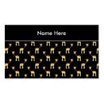 Cute Giraffe Pattern. Business Card Template