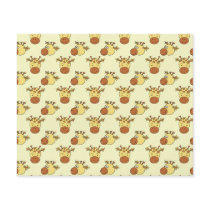 Cute Giraffe Pattern. Cartoon Animals. Flyer