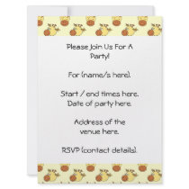 Cute Giraffe Pattern. Cartoon Animals. Invitations