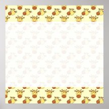 Cute Giraffe Pattern. Cartoon Animals. Print