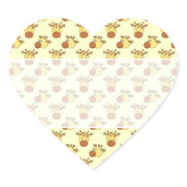 Cute Giraffe Pattern. Cartoon Animals. Sticker