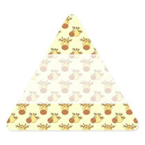 Cute Giraffe Pattern. Cartoon Animals. Sticker