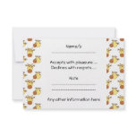 Cute Giraffe Pattern. Personalized Invite