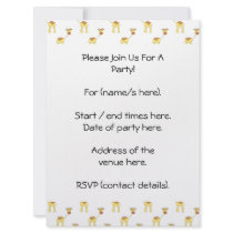 Cute Giraffe Pattern. Custom Invite