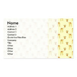 Cute Giraffe Pattern on Yellow. Business Cards