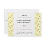 Cute Giraffe Pattern on Yellow. Announcement