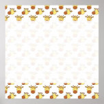 Cute Giraffe Pattern. Posters