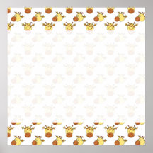 Cute Giraffe Pattern. Posters