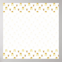 Cute Giraffe Pattern. Posters