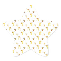 Cute Giraffe Pattern. Sticker