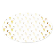 Cute Giraffe Pattern. Sticker