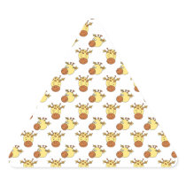 Cute Giraffe Pattern. Triangle Stickers