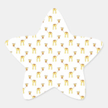 Cute Giraffe Pattern. Sticker