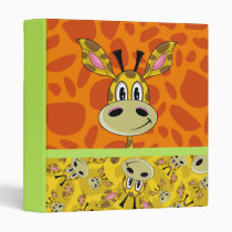 Cute Giraffe Patterned Binder binders