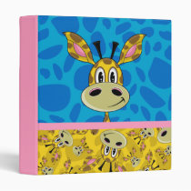 Cute Giraffe Patterned Binder binders