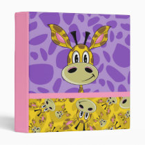 Cute Giraffe Patterned Binder binders