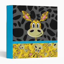 Cute Giraffe Patterned Binder binders