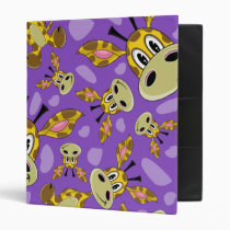 Cute Giraffe Patterned Binder binders