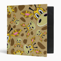 Cute Giraffe Patterned Binder binders