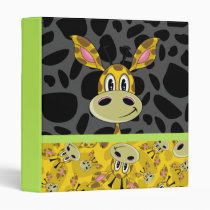 Cute Giraffe Patterned Binder binders