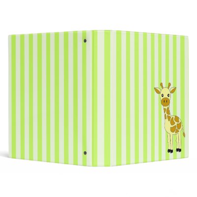 Cute Giraffe Photo Binder / School Binder by JKLDesigns