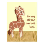 Cute Giraffe Postcard
