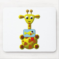 Cute Giraffe with Goldfish